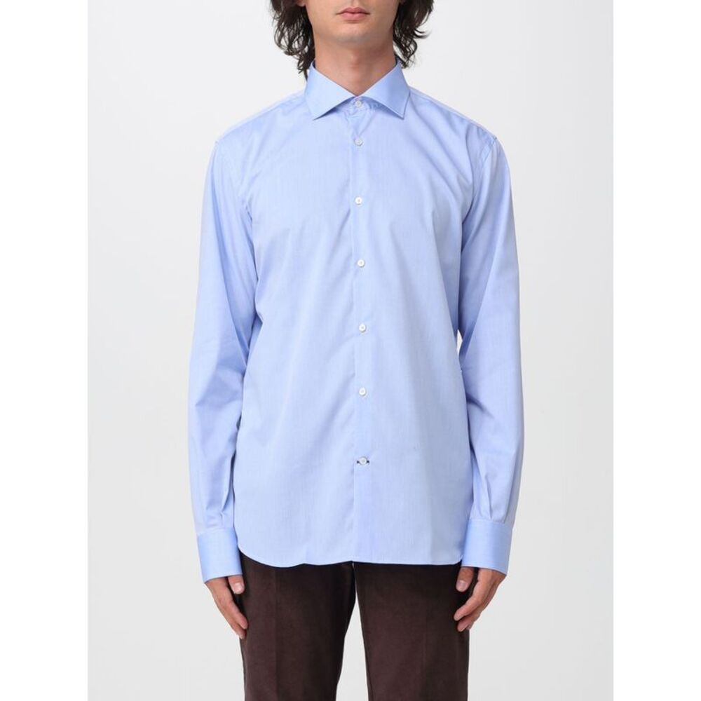 Brooksfield Men French Collar Classic Shirt Brooksfield In Cotton Poplin
